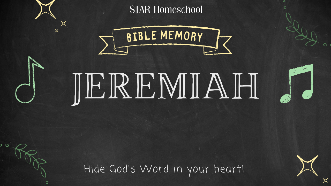 Jeremiah Old Testament Scripture Memory Music
